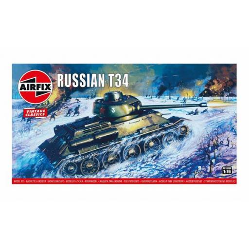 A01316V Russian T-34 1:76 Airfix Vintage Classics