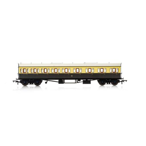 R4875A Gwr, Collett 57' Bow Ended E131 Nine Compartment Composite (Right Hand), 6627 - Era 3 Hornby*