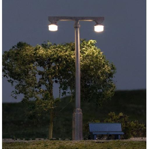 Jp5676 Street Lights Twin Concrete Lamps 3Pcs Just Plug