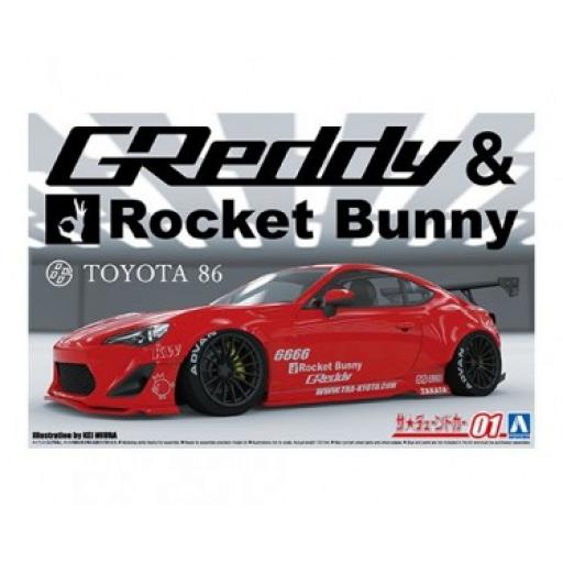 06186 Toyota 86 Zn6 Greddy & Rocket Bunny 1:24 Aoshima