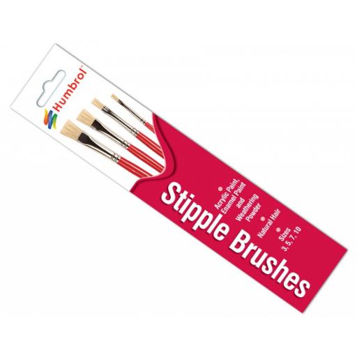 Humbrol Stipple Brush Set 4Pcs 3,5,7,10Mm Ag4303