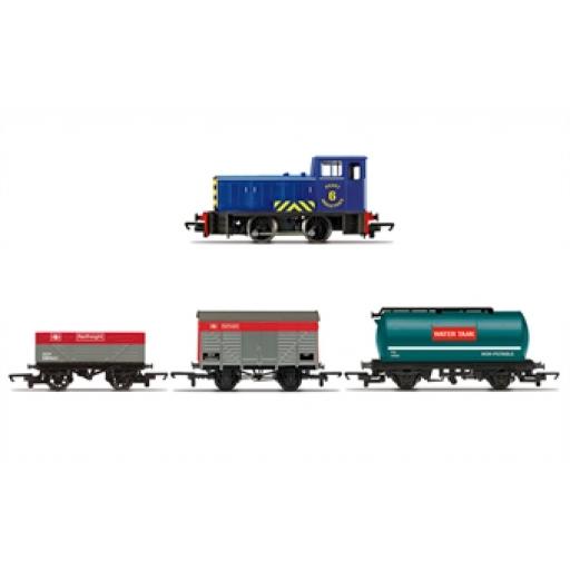 R30036 Diesel Freight Railroad Train Pack