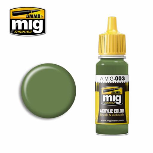 Mig 003 Ral 6011 Reseda Green Acrylic Paint 17Ml