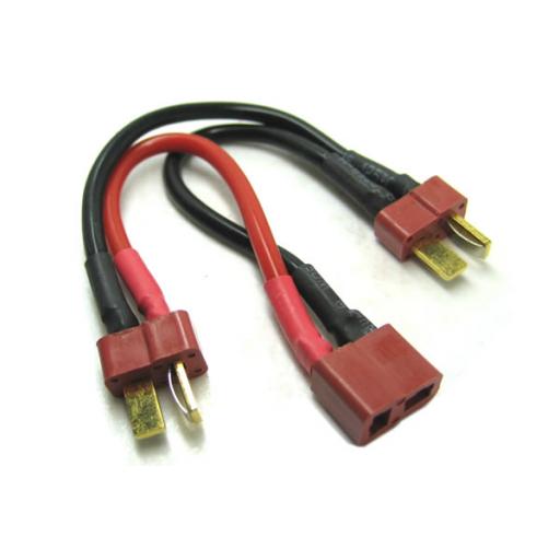 Adaptor/Connector Deans Female To 2X Deans Male Battery Harness For 2 Batteries In Series ( Making 2S To 4S)
