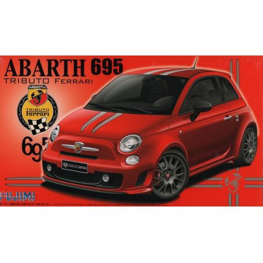123844 Fiat Abarth 695 Ferrari 1:24 Fujimi