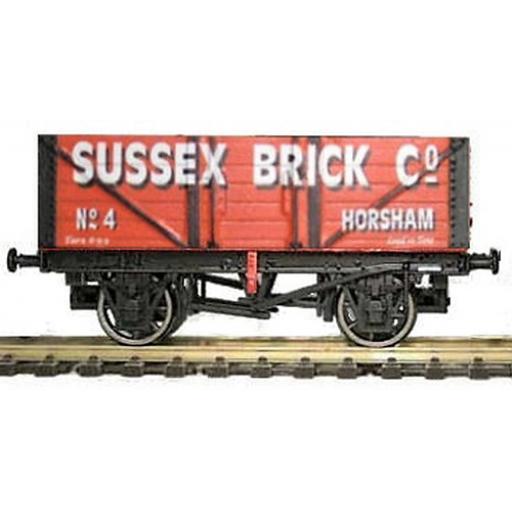 Gm2410108 7 Plank Sussex Brick Co. Weathered Wagon Dapol Gaugemaster