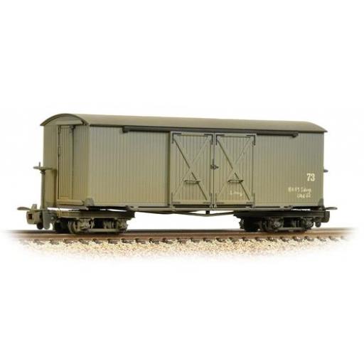 393-026A Bogie Covered Goods Wagon Nocton Estates Weathered Lr Grey Bachmann