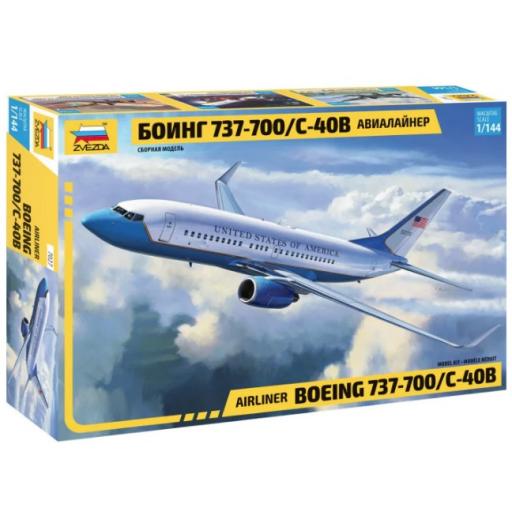 7027 Airliner Boeing 737-700/C-40B 1:144 Zvezda