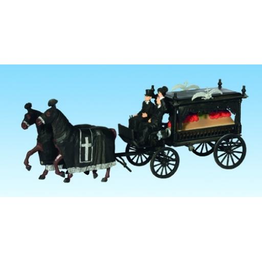 16714 Noch Hearse Coach Horse Carriage