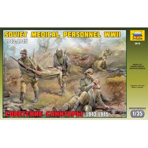 3618 Soviet Medical Personnel Ww2 1:35 Zvezda