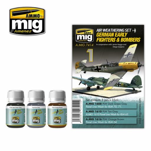 Mig 7414 German Early Fighters & Bombers Weathering Set