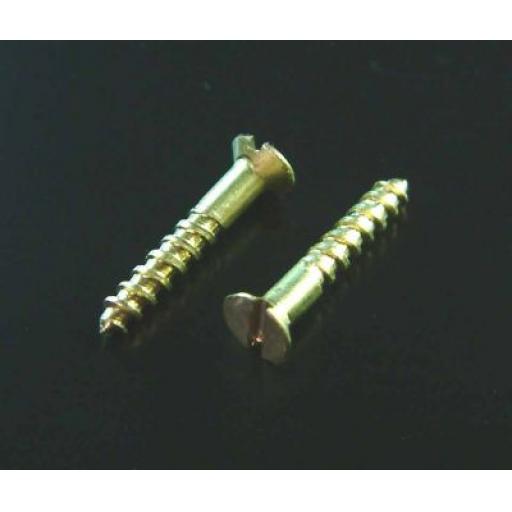 32012 Screws 1/2'' 1.6 X 12Mm Brass Countersunk Wood Screws (20)