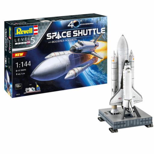 05674 Space Shuttle & Boosters 40Th Anniversary 1:144 Revell Model Set