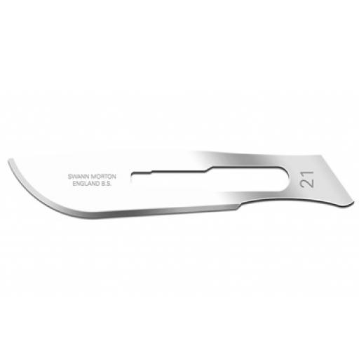 Swann-Morton No.21 Surgical Knife Blades For No.4 Handle