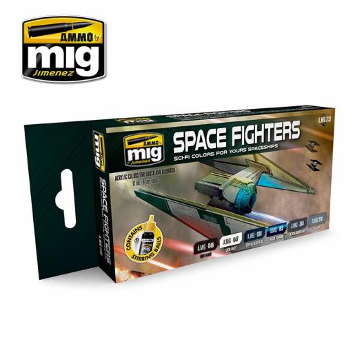Mig 7131 Space Fighters Sci-Fi Acrylic Colours Set