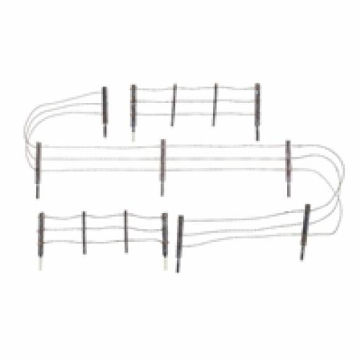 A2980 Barbed Wire Fence 15Pcs Woodland Scenics Oo Gauge