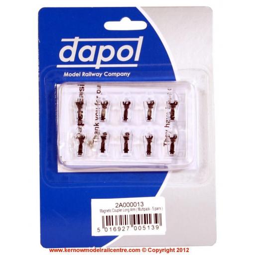 2A-000-013 Dapol Magnetic Coupler Long Arm 5 Pairs