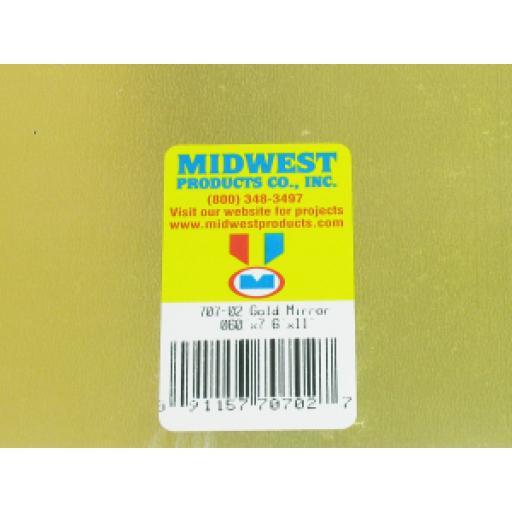 707-02 Midwest Gold Mirror .060'' 7.6 X 11''