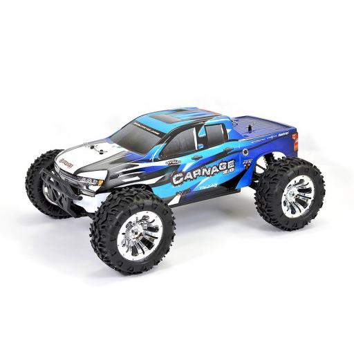 Ftx Carnage 2.0 Blue 4Wd Brushed Rtr 1:10 Truck Ftx5537B