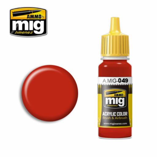 Mig 049 Red Gloss Acrylic Paint 17Ml