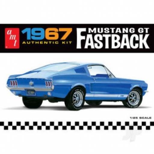 Amt1241 1967 Mustang Gt Fastback 1:25 Amt