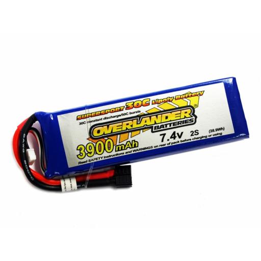7.4V 3900Ma 30C Li-Poly Battery #~