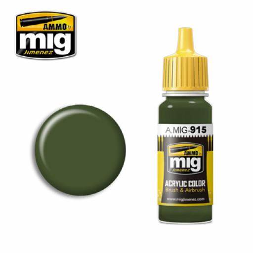 Mig 915 Dark Green Bs241 Acrylic Paint 17Ml