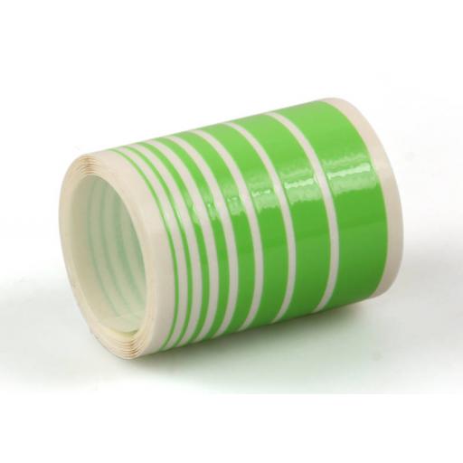 Trimline Lime 2.5M Length Of 8 Different Width Tapes On One Roll; 0.5, 0.8, 1.3, 2.1, 3.3, 5, 7 & 10Mm