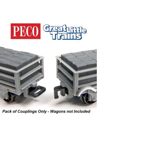 Gr-105 Peco 00-9 Close Couplers For Wagons 12 Sets