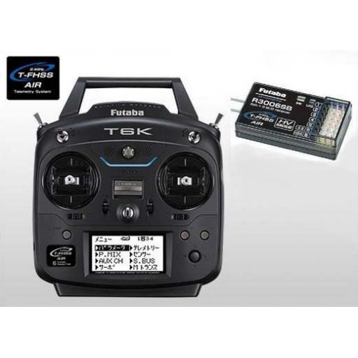 Futaba 6K T6K 2.4Ghz 8ch Radio Combo With R3006Sb Reciever No Instructions Included But Can Be Downloaded