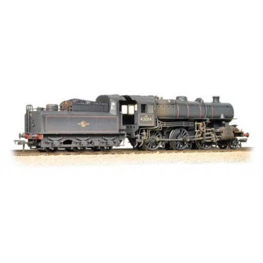 32-580A Ivatt Class 4Mt 43014 Br Black Late Crest Weathered (8 Dcc)