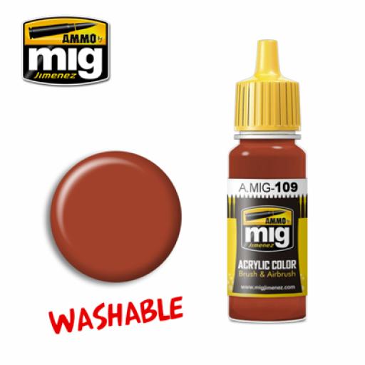 Mig 109 Washable Rust Acrylic Paint 17Ml