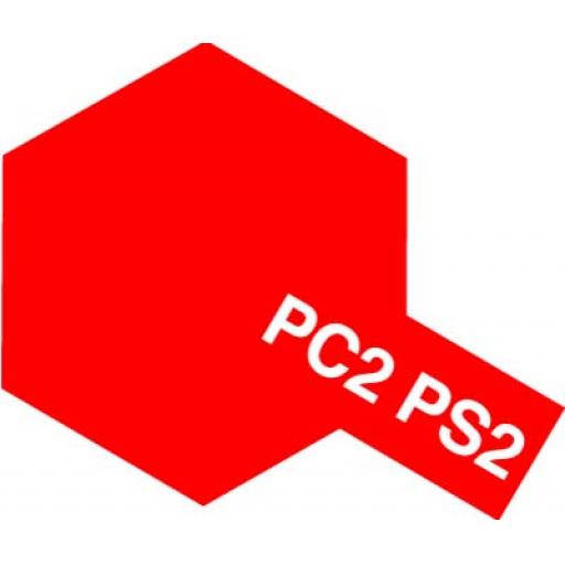 Ps-2 Red Polycarbonate Spray 100Ml Tamiya