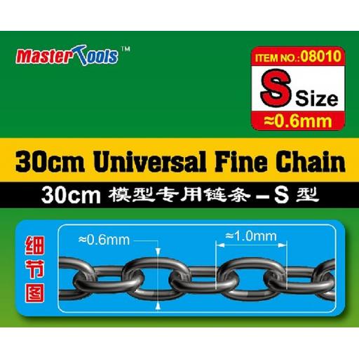 08010 Fine Chain 0.6 X 1Mm 30Cm Size S