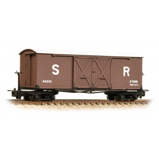 393-028 Covered Goods Wagon Sr Brown