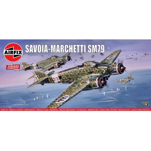 A04007V Savoia Marchetti Sm79 1:72 Airfix Vintage