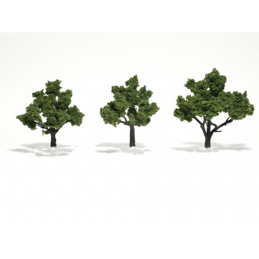 Tr1506 3'' X 4'' Light Green Realistic Trees X3 Woodland Scenics