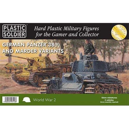 Ww2V20019 German Panzer 38 & Marder Tank 1:72 Plastic Soldier Company