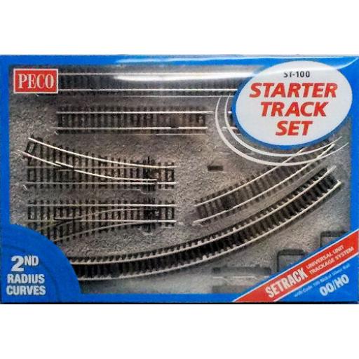 St-100 Starter Track Set 2Nd Radius Oo/Ho Peco
