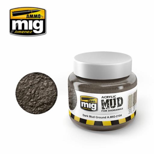 Mig 2104 Dark Mud Ground Acrylic Mud 250Ml