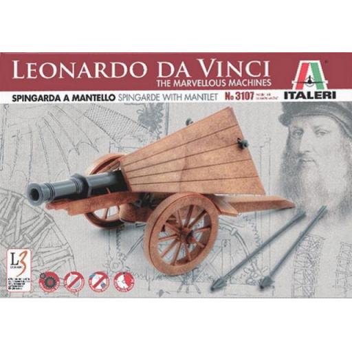 3107 Leonardo Da Vinci Spingarde With Mantlet Italeri