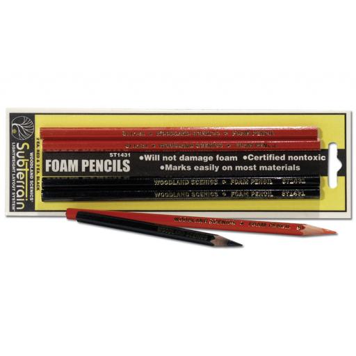 St1431 Foam Pencils (4) Woodland Scenics