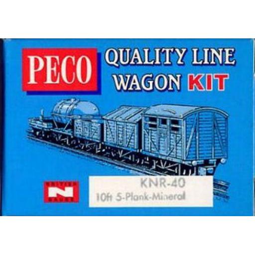 Knr-40 10Ft Wheelbase 5 Plank Open Wagon Kit Peco