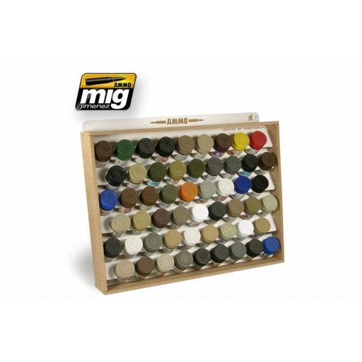 Mig 8014 Tamiya Paint Jar Paint Stand Storage System Holds 54 Jars