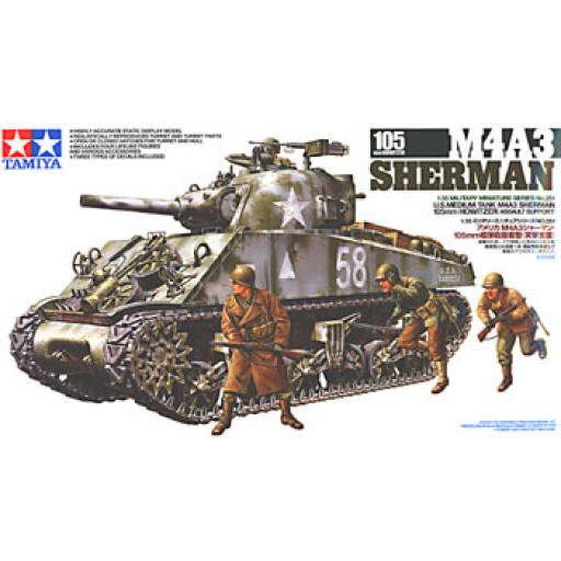 35251 M4A3 Sherman 105Mm Howitzer 1:35 Tamiya