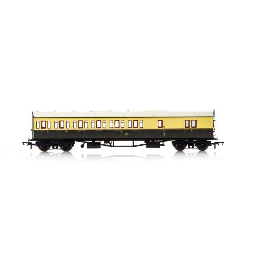 R4876 Gwr, Collett 57' Bow Ended D98 Six Compartment Brake Third (Left Hand), 4971 - Era 3 Hornby*