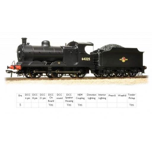31-320Dc Class J11 64325 Br Black Late Crest (Dcc Fitted)