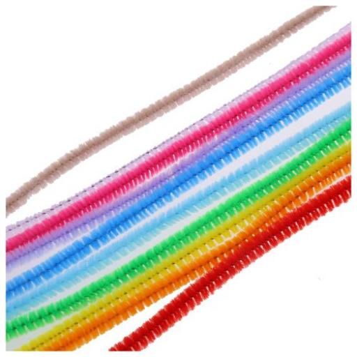 Coloured Pipe Cleaners 150Mm Long Approx 50Pcs