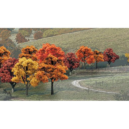 Tr1576 23 Decidous Trees Autumn Colours Woodland Scenics