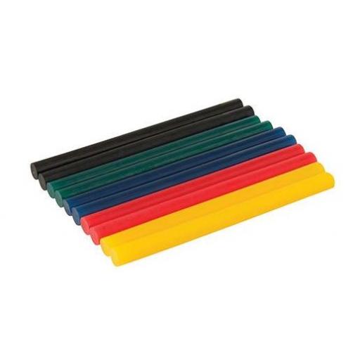 Glue Sticks Coloured Mini 7.2Mm X 100Mm Qty 10 Mixed